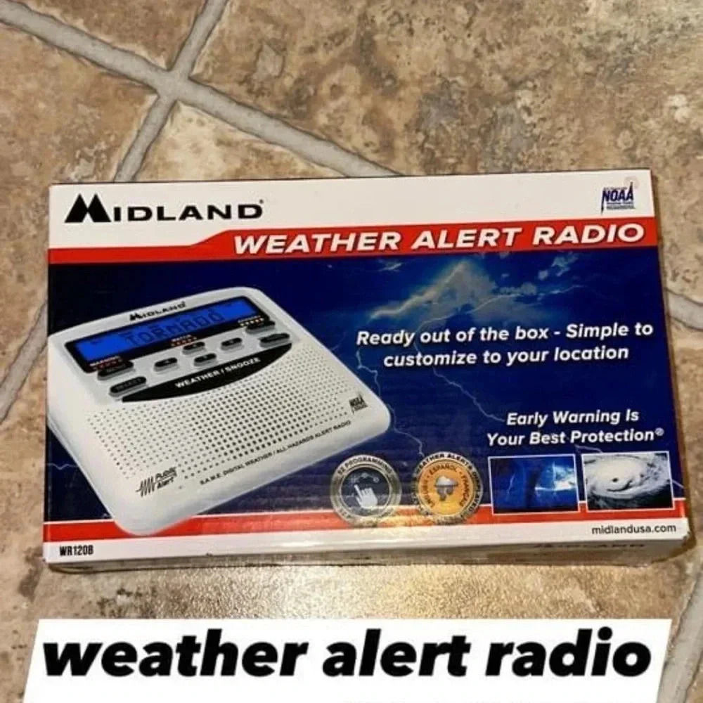 NWT midland weather emergency alert radio in box NOAA